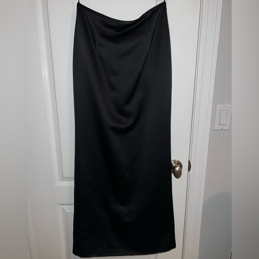 Zola Evening Long Satin Formal Skirt with Sequin Detail Size 6